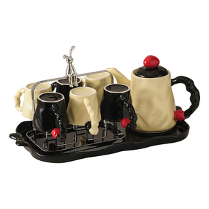 高颜值乔迁新居茶具水壶水杯家用套装客厅陶瓷冷水壶茶杯礼盒送人