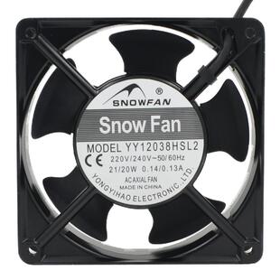 SNOWFAN工业强力机柜12038散热风扇AC交流220V12CM风机轴流风扇