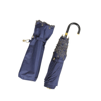 MISTELLA晴雨伞三折遮阳伞黑胶