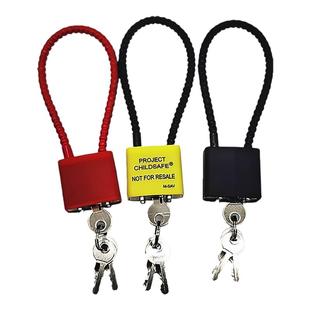 钢丝绳锁防盗链条锁小家用小号连锁链条锁钢丝锁钢丝软锁抽屉柜锁