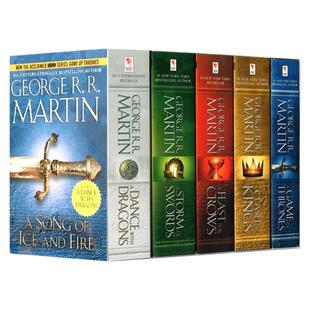 【自营】英文原版 A Song of Ice and Fire 冰与火之歌  Game of Thrones  权力的游戏 1-5全套 乔治马丁 美剧原著小说