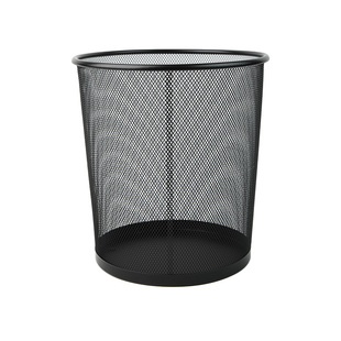 金属办公室商用垃圾桶家用大容量客厅现代简约无盖铁网纸篓收纳