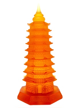 琉璃文昌九层塔风水招财摆件