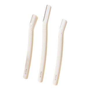 MINISO名创优品2+1乳白杆眉刀组合进口钢材安全专业新手修眉刀
