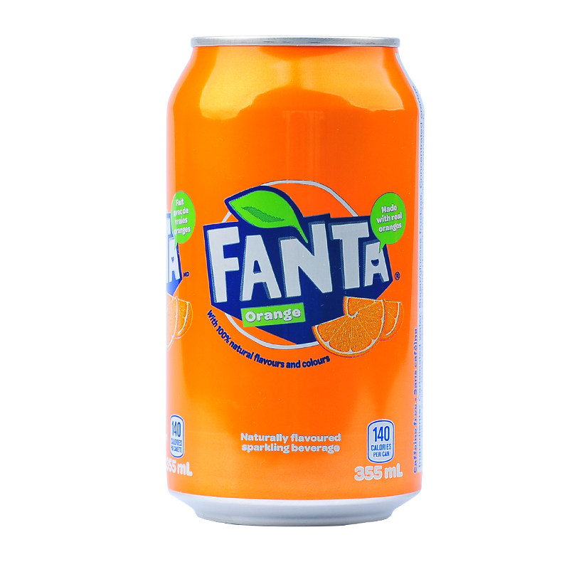 进口Fanta/芬达5%橙汁汽水