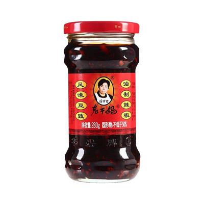 老干妈风味豆豉280g辣子鸡油辣椒官方旗舰店下饭拌面辣椒酱调料