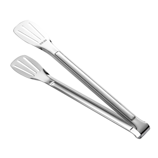 双枪304不锈钢食品级烧烤夹厨房家用煎牛排面包烤肉夹食物夹防烫