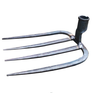 手工锻打耙子全钢四齿钯八齿耙松土挖地翻土耙草螺纹钢农具六齿耙