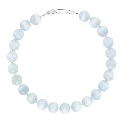 SOFTROOM灰蓝猫眼串珠项链