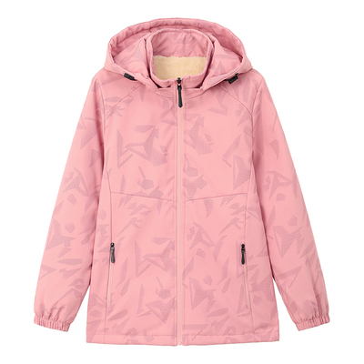 啄木鸟加绒风衣外套冬季2025新款时尚洋气夹克休闲妈妈保暖冲锋衣