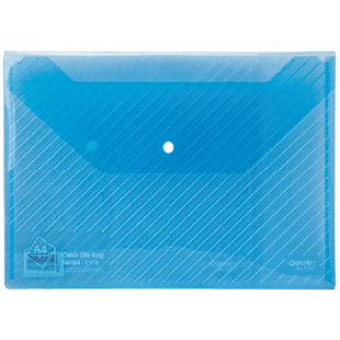 得力文件袋透明A4文件夹高颜值按扣学生试卷资料票据收纳袋补习袋美术袋办公用品档案手提包加厚防水考试袋子