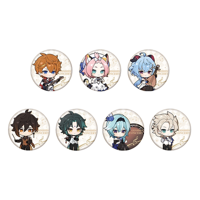 原神尘世华章系列角色Q版徽章