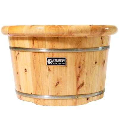 泡脚桶家用木质按摩浴盆保温