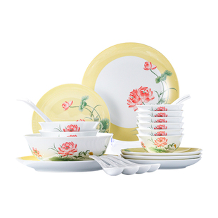 景德镇官方陶瓷餐具套装中国色家用饭碗盘子碟送礼乔迁礼礼盒装