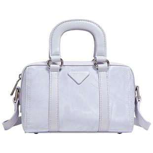 天美意国风枕头包女2025新款牛皮单肩斜挎包大容量休闲通勤手提包