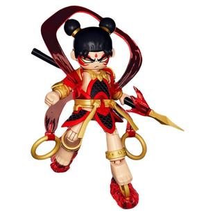 布鲁可英雄无限积木人法相哪吒战斗服拼装机甲手办玩具男生日礼物