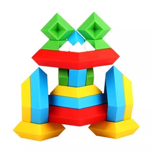 戴乐魔塔台湾金字塔鲁班塔八面玲珑塔积木儿童早教益智玩具礼物6