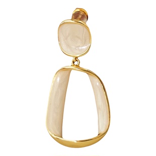 「温柔陷阱」气质耳钉耳饰女蚊香盘耳夹女无耳洞方圆脸无耳洞耳环