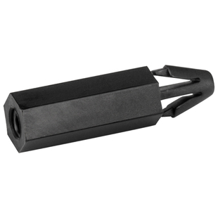 扣式六角尼龙柱M3推入式PC板间隔柱垫高柱飞机头塑料隔离柱支撑柱