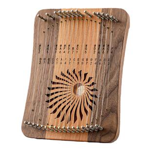 鲁儒17音指弹弦琴31音手指琴卡林巴拇指琴竖琴莱雅琴便携小众乐器