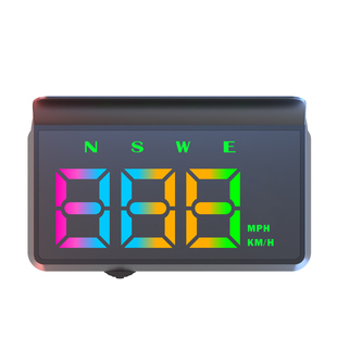 车载HUD抬头显示器彩色大数字仪表USB即插即用GPS新能源汽车通用