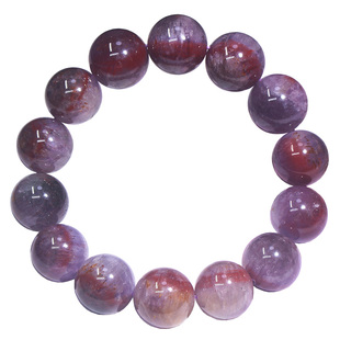 天然极光23手串 极光水晶手链荆棘玫瑰红紫天眼达碧兹紫钛晶金牙