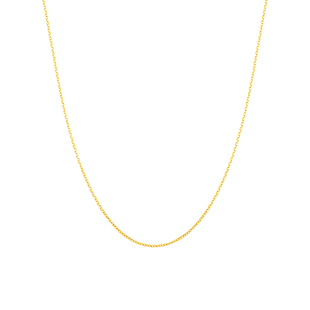 周大福SOINLOVE 18K金项链O字形素链 VE185情人节礼物情人节礼物