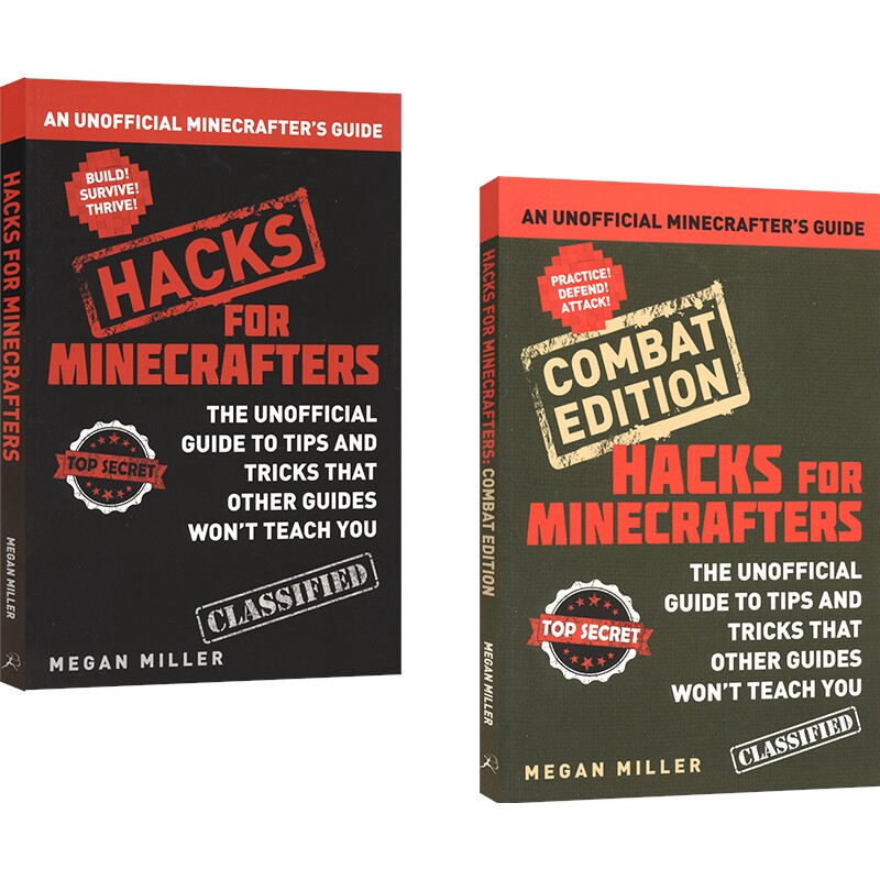 Hacks for Minecrafters Combat Edition 我的世界 妙招合集 Minecraft 非官方指南 创意活动 英文原版进口图书