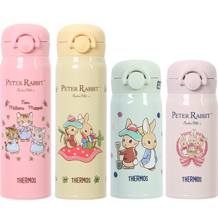 膳魔师儿童保温杯正品比得兔联名学生不锈钢卡通水杯JNR系列