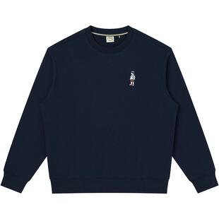 【春夏甄选】Hazzys哈吉斯春季男款休闲时尚圆领上衣通勤卫衣上装