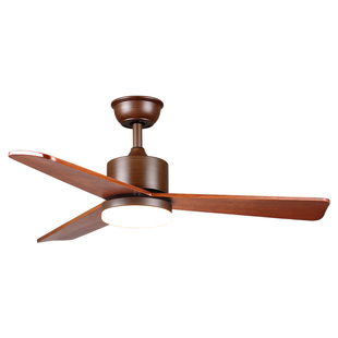 风扇灯2025新款变频餐厅吊扇灯中式复古家用实木卧室带灯风扇吊灯