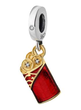 S925纯银发财吊饰diy转运珠潘家