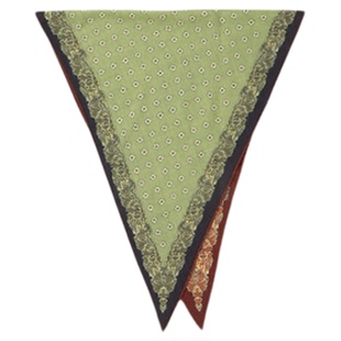 钱皇桑蚕丝丝巾菱形真丝羊毛围巾女士高档保暖披肩秋冬季送礼礼物