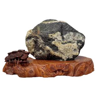 正宗泰山石敢当补角靠山挡冲保真主脉不切原石办公室玄关窗台摆件