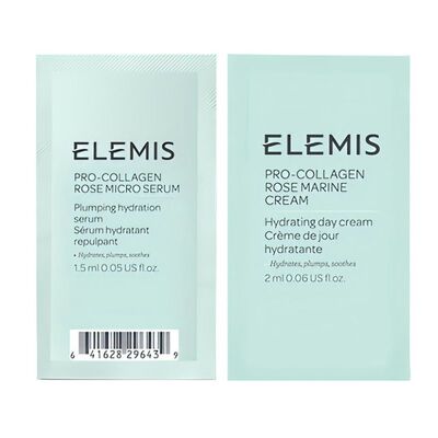 【顺手买一件】ELEMIS艾丽美玫瑰精华1.5ml+玫瑰霜2ml星品试用