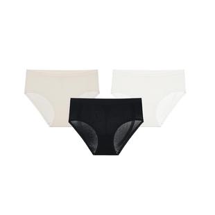 3件|内外橙标女士60支无缝莫代尔7A抑菌底裆中腰无尺码内裤NEIWAI