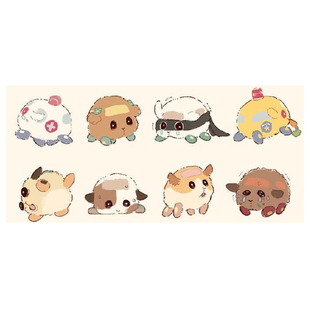 PUI PUI天竺鼠车车毛绒挂件土豆鼠阿比鼠泰迪鼠玩偶玩具公仔挂饰