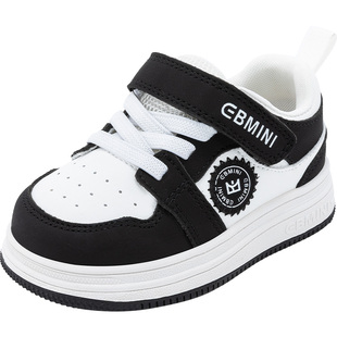 英贝米尼宝宝学步鞋2026春季新款儿童鞋子男童板鞋软底女童小白鞋