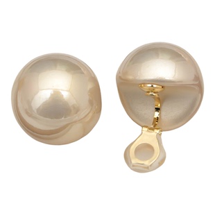 夸张凹槽珠珠时尚耳环无耳洞个性免打孔耳钉轻奢复古耳夹耳坠耳饰