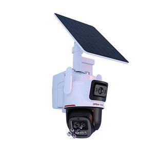大华4g太阳能双目摄像头不插电监控器 免Wifi无需网络360度无死角