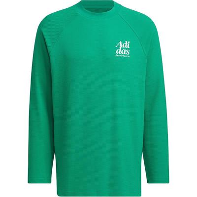 Adidas/阿迪达斯正品新款男士圆领宽松休闲运动长袖T恤JE6098