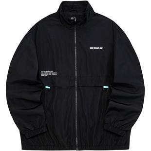 鸿星尔克外套男冬季男士立领工装运动休闲风衣男款上衣夹克男装