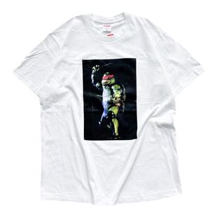 现货特惠 Supreme Raphael忍者神龟印花圆领短袖T恤Tee男女同款