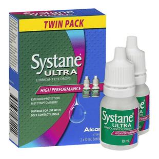 澳大利亚直邮Systane眼药水天然护眼滴眼液2X10ml缓解干眼