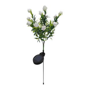 户外太阳能灯笼草栀子花灯LED庭院花园装饰灯草坪灯防水氛围灯