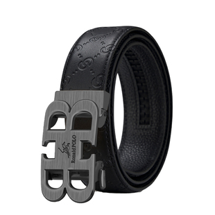 保罗皮带男款高档品牌男士腰带真皮商务头层牛皮年轻人正品裤腰带