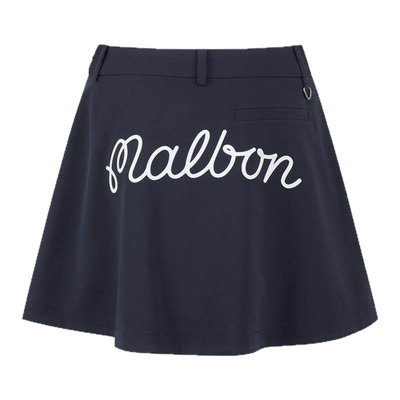 malbon运动防走光喇叭半身裙短裙