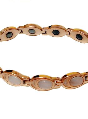 正品台湾KOTO健康可调节时尚宝石钛锗磁疗手链白猫锆石高档女手链