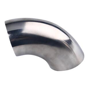 新州304不锈钢焊接弯头90度内外抛光冲压直角弯管镜面扶手弯头32