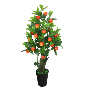 假树假花招财果桃花仿真树假植物盆栽大型客厅室内盆景装饰植物